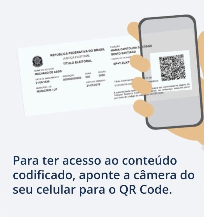 QR code - título de eleitor
